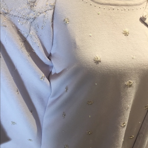 Crystal Kobe Mock 2-piece Beaded Sweater - Picture 5 of 6